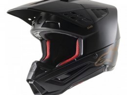 Casque cross Alpinestars S-M5 Solid noir/marron mat