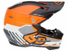 Casque cross enfant 6D ATR-2 Youth Target orange fluo