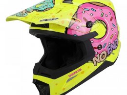 Casque cross enfant Noend Donuts jaune fluo