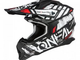 Casque cross O'Neal 2SRS Glitch V.23 noir/blanc