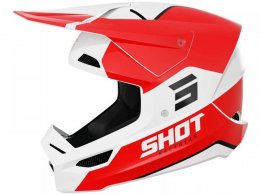 Casque cross Shot Furious Bolt red glossy