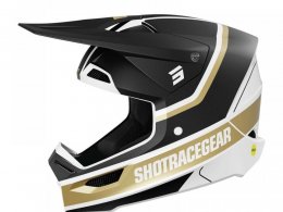 Casque cross Shot Race Mythic black/gold matt