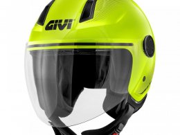 Casque demi-jet Givi 11.7 Solid jaune fluo