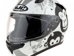 Casque intÃ©gral enfant HJC C10 Geti MC10 blanc/gris