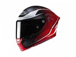 Casque intÃ©gral HJC RPHA 1 Lovis noir/blanc/rouge mat