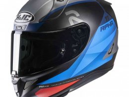 Casque intÃ©gral HJC RPHA 11 Texen MC2SF bleu/noir/argent mat