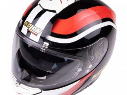 Casque intÃ©gral Nolan N80-8 50th Anniversary N-Com noir/blanc/rouge/o