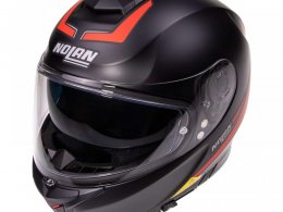 Casque intÃ©gral Nolan N80-8 Staple N-Com noir/rouge mat