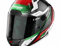 Casque intÃ©gral Nolan X-804 RS Ultra Carbon Maven 017 carbon/white/re