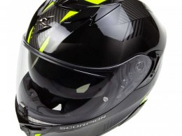 Casque intÃ©gral Scorpion Exo-391 Haut noir/argent/jaune fluo