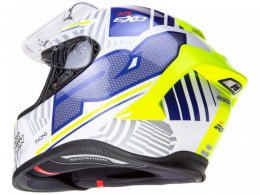 Casque intÃ©gral Scorpion Exo-R1 Evo Air Victory blanc/bleu