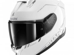 Casque intÃ©gral Shark Skwal i3 Blank SP blanc/argent/anthracite