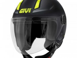 Casque jet Givi 11.7 Solid Color noir/jaune mat