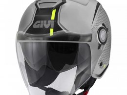 Casque jet Givi 12.5 Graphic Touch gris/jaune mat