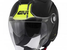 Casque jet Givi 12.5 Graphic Touch noir/jaune mat