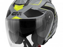 Casque jet Givi X.25 Trace gris/noir/jaune mat