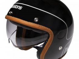 Casque jet Helstons Corporate Carbone noir