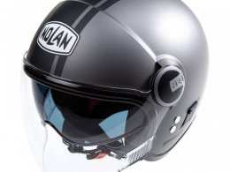 Casque jet Nolan N21 Visor Dolce Vita gris lave/noir mat