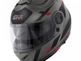 Casque modulable Givi X.21 Evo Number titanium/noir/rouge