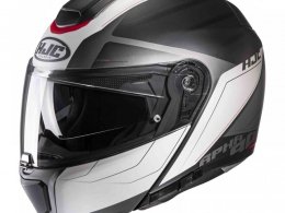 Casque modulable HJC RPHA 90S Cadan MC1SF blanc/noir/rouge mat