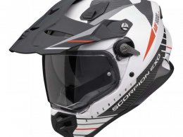 Casque Trail/Adventure Scorpion ADF-9000 Air Feat blancat/noir/rouge-