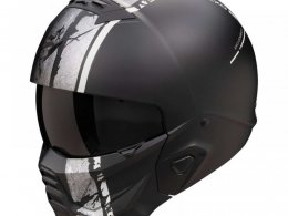 Casque transformable Scorpion Exo Combat II Lord noir mat/argent