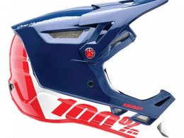 Casque vÃ©lo intÃ©gral 100% Aircraft Anthem bleu/rouge