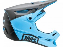 Casque vÃ©lo intÃ©gral 100% Aircraft Devise bleu/noir