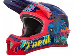 Casque vÃ©lo intÃ©gral enfant O'Neal Sonus Rex multicolore/rouge/bleu