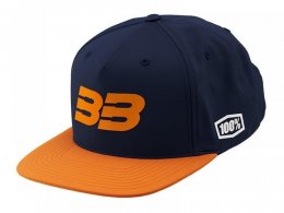 Casquette snapback 100% BB33 Brad Binder navy/orange