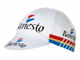 Casquette vÃ©lo Gist DÃ©co Vintage Banesto blanc