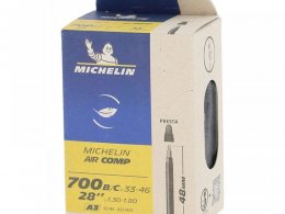 Chambre Ã  air Michelin Aircomp A3 Ultra Light 700B/Cx33/46 Presta 48m