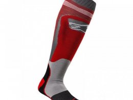 Chaussettes Alpinestars Mx Plus-1  rouge cool/gris