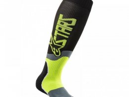 Chaussettes Alpinestars Mx Plus-2  noir/jaune fluo