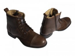 Chaussures moto femme Helstons Mehari marron/choco