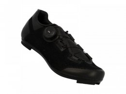 Chaussures vÃ©lo de route FLR Pro F11 Knit serrage molette noires