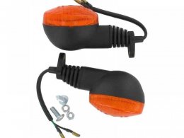 Clignotants homologuÃ© orange/noir pour Derbi / Gilera / Sherco / Yama