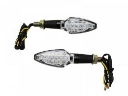 Clignotants LED Avoc Fuka transparent/noir