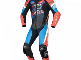 Combinaison 1 piÃ¨ce Alpinestars Honda GP Force noir/rouge/nleu