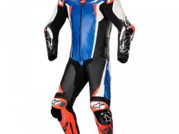 Combinaison 1 piÃ¨ce Alpinestars Racing Absolute V2 bleu mÃ©tal/noir/b