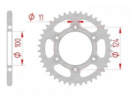 Couronne Afam 39 dents acier pas 520 type 50602 Ducati 900 SS 90-02