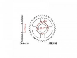 Couronne JT Sprockets Acier pas 420 48 dents