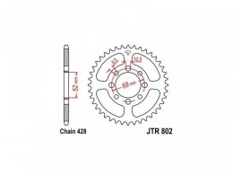 Couronne JT Sprockets Acier pas 428 34 dents