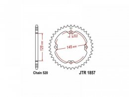 Couronne JT Sprockets Acier pas 520 37 dents