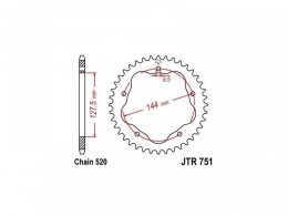 Couronne JT Sprockets Acier pas 520 38 dents