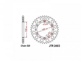 Couronne JT Sprockets Acier pas 520 43 dents