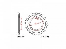 Couronne JT Sprockets Acier pas 525 48 dents