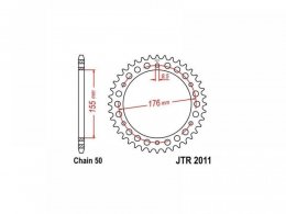 Couronne JT Sprockets Acier pas 530 45 dents