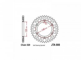 Couronne JT Sprockets Aluminium pas 520 49 dents