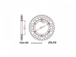 Couronne JT Sprockets Aluminium pas 520 53 dents